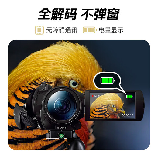 沣标（FB）索尼手持DV摄像机锂电池适用AX700/60/45/30 CX680/610 PJ675座充充电器 【3090mAh】NP-FV100A（单电池）