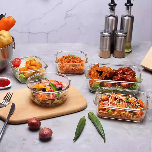 Lock Lock (Locknlock) [Kitchenware 618] Lunch de vidrio Microondas Fruit Freshness Box Lunch Box LLG831O_650ML