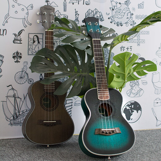 Classton Ukulele-Anfänger-Studenten Erwachsene Frauen Männer 23-Zoll UKLILI Kinderanfänger kleine Gitarre 23-Zoll blau Avatar ++ Unterrichtszubehör Geschenkpackung