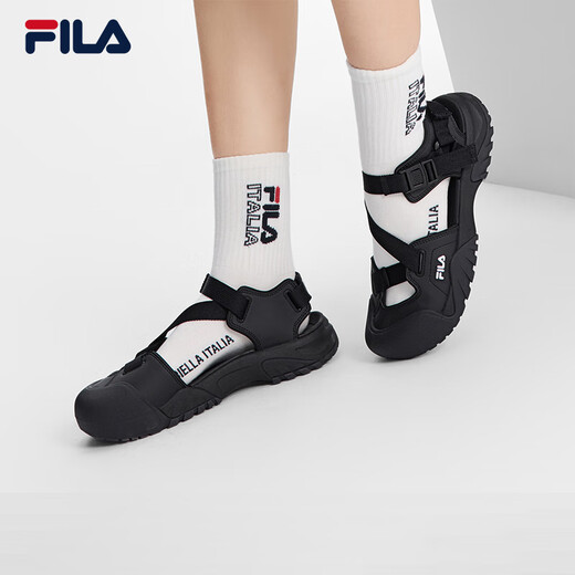 FILA Official Women's Shoes Cream Sandals 2025 Beach Shoes Sandals Casual Shoes Sneakers