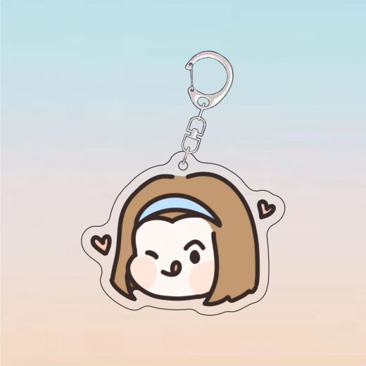 Zhen Zhian Detective Conan Anime Peripheral Schlüsselkette Mori Ran Haibara Ai Girls Emoji Pack School Bag Anhänger A1392-Style 5 5-cm Schlüsselkette [D-Verschluss]