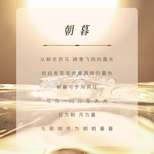 MZMZ platinum couple ring pt950 platinum fashion engagement ring new style wedding ring Valentine's Day birthday gift for girlfriend light luxury model-Sun and Moon Couple Ring