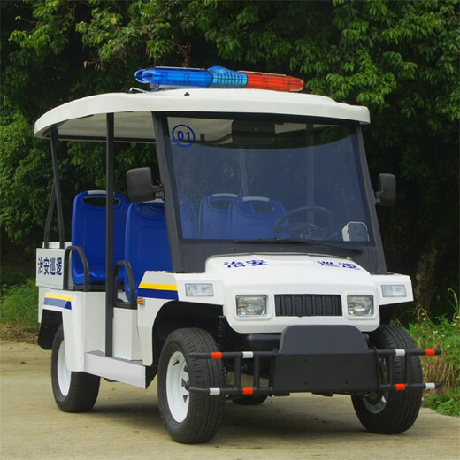 EXCAR卓越电动车5-8座街道巡查车城管执法电动巡逻车物业保安巡逻车街道巡查电瓶车治安巡逻车 5座带斗定制金 3890*1500*2000