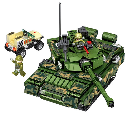 Weiss Building Block de Weiss de control remoto Ajuste de vehículos blindados Tank Tank CAR DESARROLLO DE CAR Niños y versión de actualización del cerebro NUEVO BLOQUEO BUILLADO TANTADOR MILITE REMOTADO CAR-HA3891