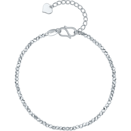 Saturday Fortune PT950 platinum bracelet for women, flashing and dancing bracelet for girlfriend B0713486, about 3.97g 16+3cm