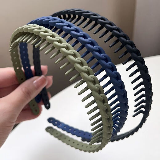 FGHGF sweet and versatile headband for women's face wash, non-slip hair bundle, simple and portable, new bangs broken hair headband hair accessories, simple plastic headband (random color) 2 pcs