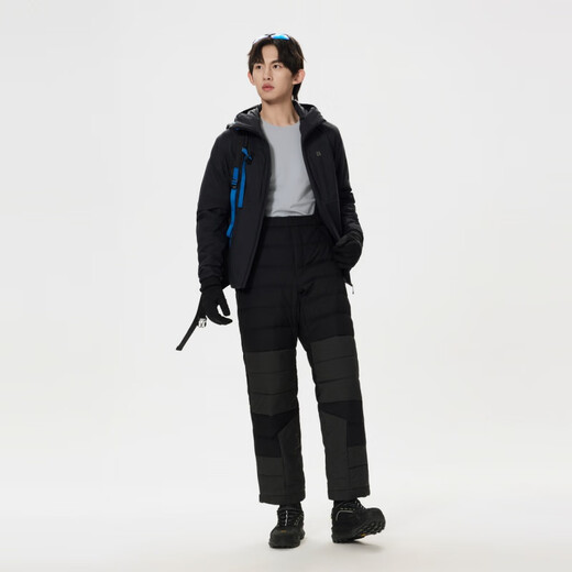 KOLON SPORT men's strap down trousers outdoor sports casual pants hiking P clip woven pants official flagship Black BK L 175/82A