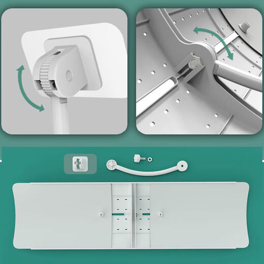 Mojinjing central air conditioning windshield, ceiling air conditioner air outlet shielding wind deflector, 3 hp 5 hp ceiling air conditioner, anti-direct blow E type, second installation/retractable/universal model, 1 pack