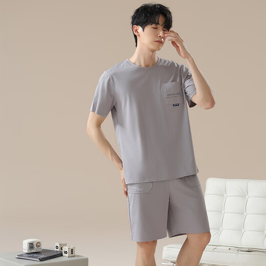 Le nouveau coton d'été de Yu Zhaolin est confortable pour hommes à séchage à séchage rapide à manches à manches à manches courtes décontractées de style 16763 l