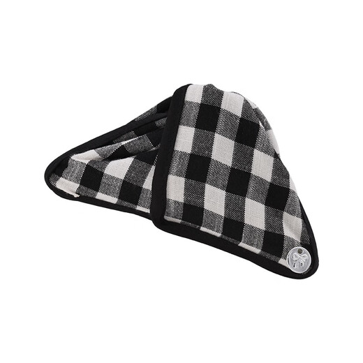 Clip de triángulo a cuadros en blanco y negro de meipai 2024 Nicho retro para el cabello SN9756SN1302SN Plaid en blanco y negro (preventa)