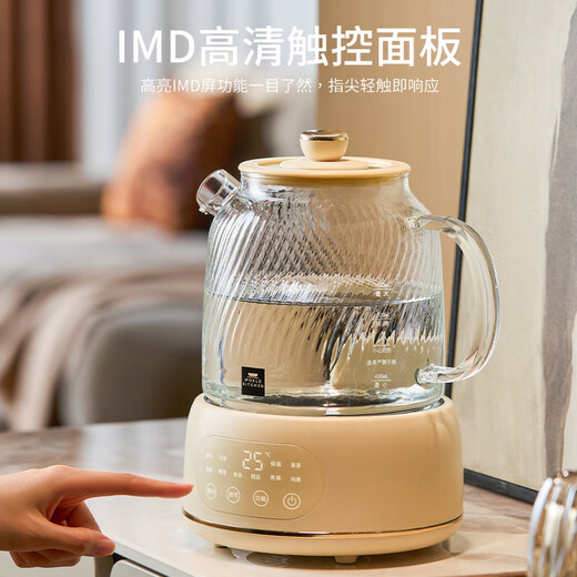 World KitchenCorning all-glass body health kettle 1.6L large capacity constant temperature kettle electric kettle office multi-function teapot flower tea kettle 24h reservation 72h heat preservation 1.6L basic model