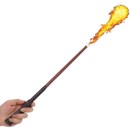 Harry Potter wand fire-breathing magic prop Douyin same children's toy boy genuine can launch flame magic 6.5mm magic wand Harry Potter + consumable paper + gift box + spell list