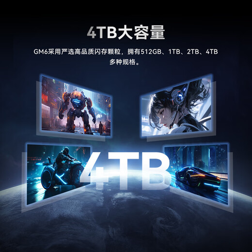 Acer PREDATOR 4TB SSD solid state drive M.2 interface (NVMe protocol) GM6 series NVMe PCIe 4.0 reading speed 7100MB/s AI computer storage accessories