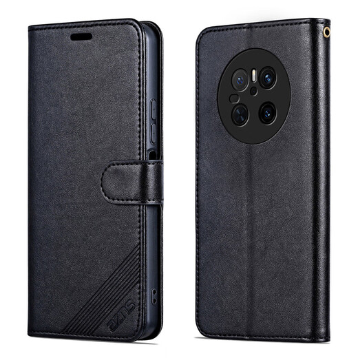 Azns Huawei Mate70 Flip Téléphone Case Cuir Card Carte Sweet Style CLS-AL00 NOUVEAU ÉTAT DE PROTECTE