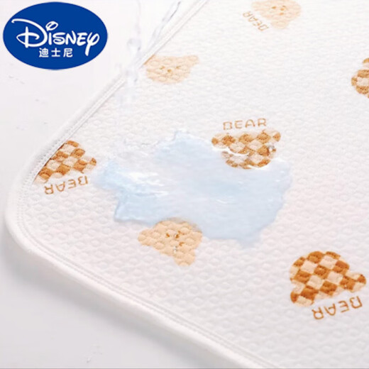 迪士尼（Disney）隔尿垫婴儿防水可水洗棉透气夏季防滑大尺寸宝宝隔夜尿布a类 太空小熊(1条) 50x70cm