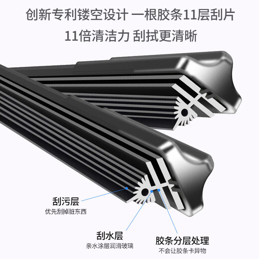 Geely Special Special Bess Wiper 11-слойный стеклоочиститель Emgrand EC718 Vision x3/X6 Boyue Pro King Kong 2 Emgrand 11-слойная пара стеклоочистителей Emgrand GL [no Год] B5 24+16