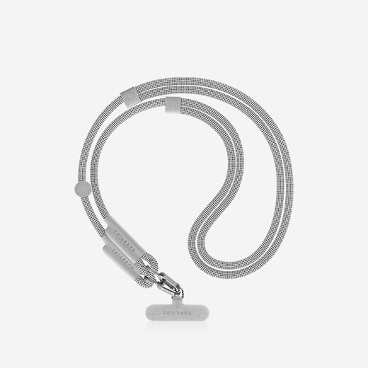 CASETIFY straps basic mobile phone accessories woven rope mobile phone strap/8mm crossbody strap/double buckle portable strap suitable for all iPhone series double buckle cool gray