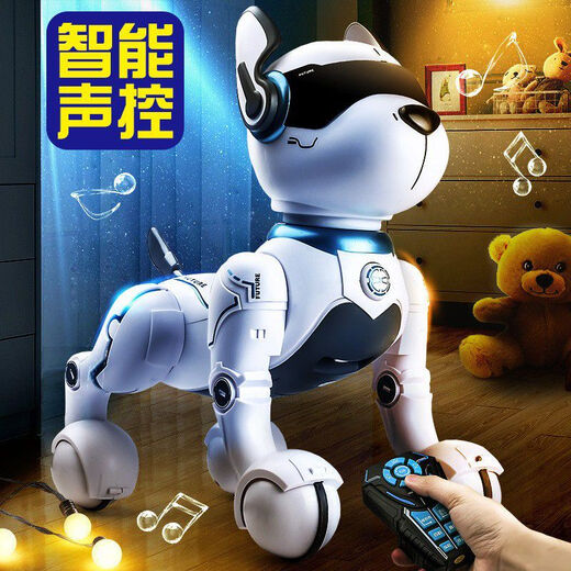 CHILLY's Wangwang Team Sense inteligente Dancing Robot Control de voz Control remoto Programación de acrobacias Robot perro Boy Toy Dog K16 Programación Dog de acrobacias Dog