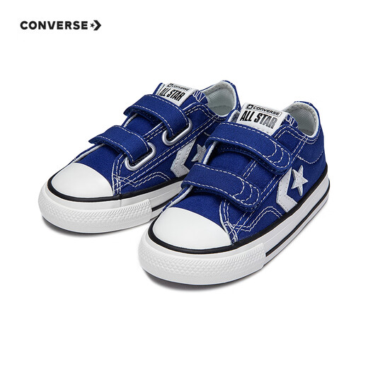 Converse Infant and Child Low-top Canvas Shoes 2024 Autumn New Children's Double Velcro Casual Shoes