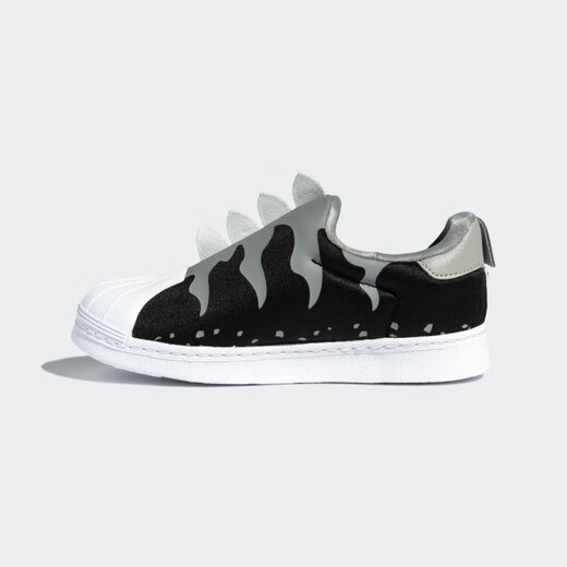 阿迪达斯（adidas）三叶草运动童鞋SUPERSTAR 360 贝壳头运动板鞋GX3271 黑色 26