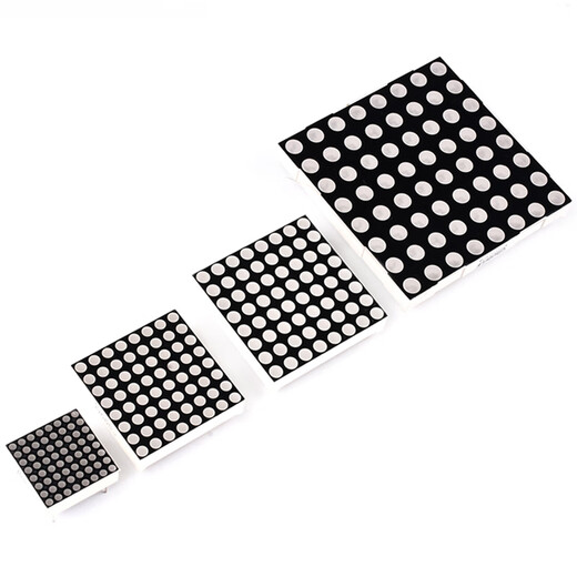 Zejie 8*8 LED dot matrix module 1.9/3/3.75/5mm red 1088/1588/2088BS common yin and yang screen 3mm common yang (1088BS)