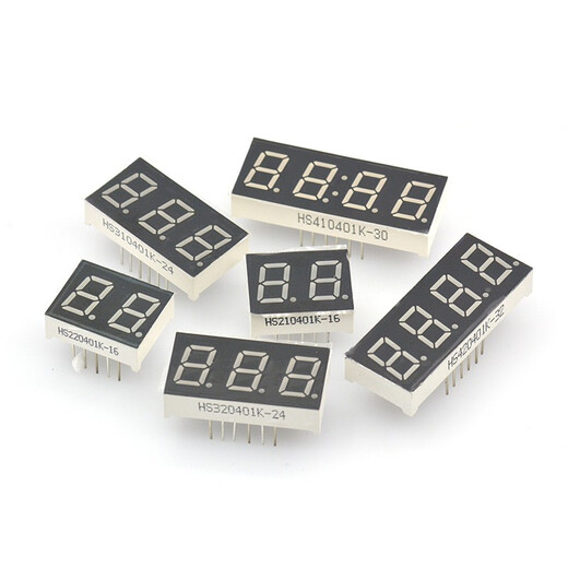 TaoTimeClub digital tube 0.4 inch 0.8 inch 2/3/4 digit common cathode/common anode red highlight digital display tube clock 0.8 inch 1 digit common anode