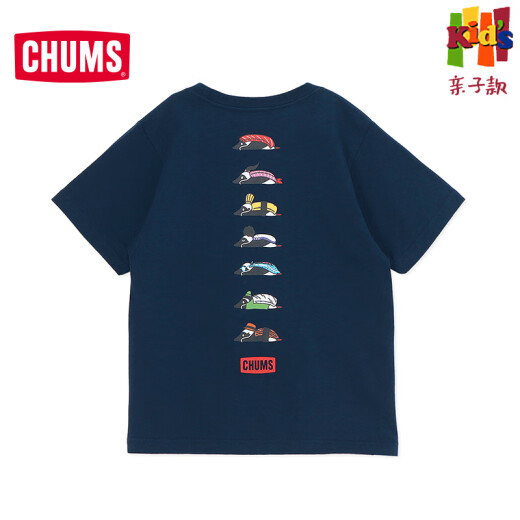CHUMS洽洽鸟运动户外休闲圆领短袖T恤儿童亲子百搭上衣CH21-1369 CH21-1369-W001 M