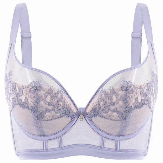 Ancient and modern (GUJIN) red underwear in the year of birth, thin big breasts, small push-up bra, anti-sagging, side breasts, body shaping bra set, wine red/suit, M 34/75C, thin cup about 0.3C