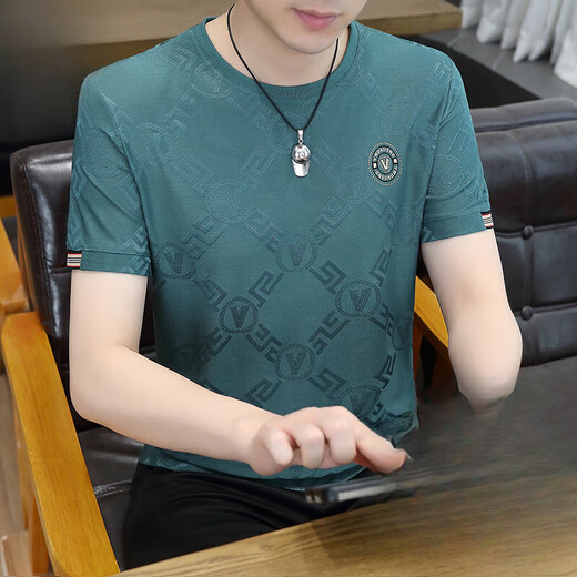梦特娇（MONTAGUT）夏季舒适透气短袖t恤男2023新款夏季圆领半袖男士打底体恤衫上衣 CQ829款白色 M 165【建议90-120斤】