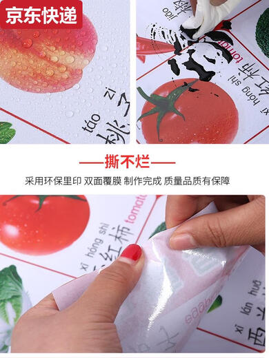 
Pool example children's learning to recognize words wallpaper silent physical objects single wall hanging pictures baby literacy poster sticker package Fun hole books 6 books