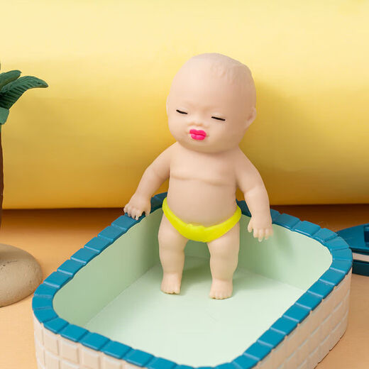 Internet celebrity's popular palm-pinch early education educational doll to vent toys small doll puzzle, a black baby pinch fun