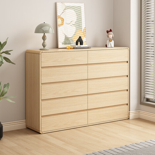 
Han and Tang Shuangsheng Log Style Solid Wood Side Cabinets Living Room Cabinet Multi-function Cabinet Household Storage Bedroom Storage Cabinet [Warm White] Upstairs to install (Real Wood. Rounded Corners) Ten Dolls: 1585*40*111