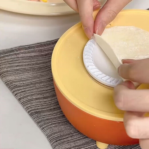 YWZR dumpling making artifact electric small dumpling machine fully automatic dumpling making device dumpling mold dumpling making tool H79-yellow white