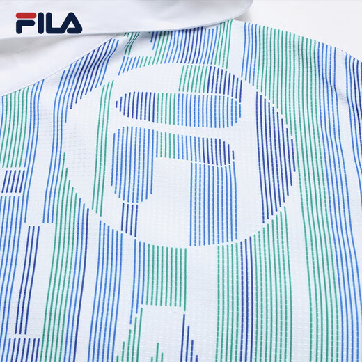 Fila Emerald Women's Woven Jacket 2025 Summer New Fashion Casual с капюшоном с капюшоном Full Print-za XL 175/92a/xl