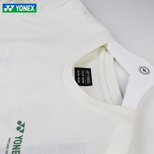 YONEX Yonex Badminton Clothes Men's Short Sleeve T-Shirt YY Quick Dry Sportswear Top 16833CR 16833CR Sports T-Shirt Ice Beige XL = O Code