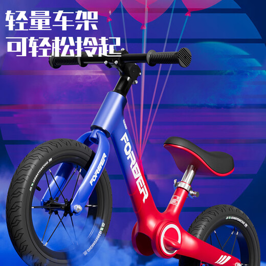 
Permanent children's balance bike 1-3-6 years old baby scooter scooter scooter without footsteps for boys birthday gift 14 inch blue