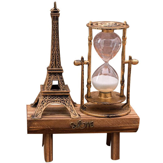 Raft Core Hourglass Creative Ornaments de alta gama Light Luxury Retro Tower Retro Tower Simple Modern Home Study asiento de madera 1047 [retro] 20*14.5 cm Caja original + bolsa de regalo