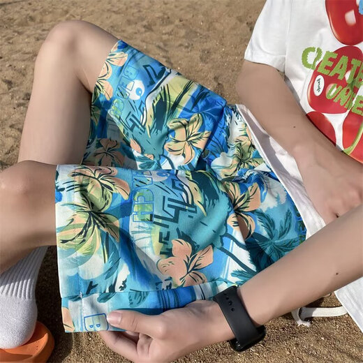 日系夏季高街百搭短裤男款潮牌五分直筒裤休闲运动短裤 白色 壹酷工厂    677 M 【80-105斤】
