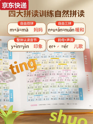 
Jiashi Grade 1 Chinese Pinyin Pinyin Training Artifact for Primary School Connection Point Reading Voice Book Children's Learning Machine Hang Chart Card Chinese Pinyin Pinyin Pinyin Pinyin Pinyin