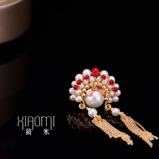 Jingkodi designer Ma Dan handmade corsage natural pearl brooch for women with Peking opera facial makeup and opera accessories brooch 1