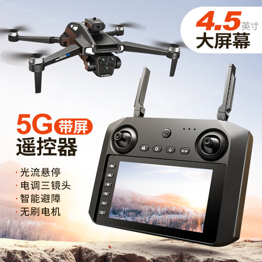 DJI-Elf-Drohne Großbildschirmfernbedienung Intelligent Hindernis, die hochauflösende Luftfotografie bürstenlosen Motorfernbedienungsflugzeug-Flugzeug-Quadcopter M33-4K Kameratikummotor-Fernbedienung Version Ein 1 Batterie + Ersatzzubehör + Storage Bag