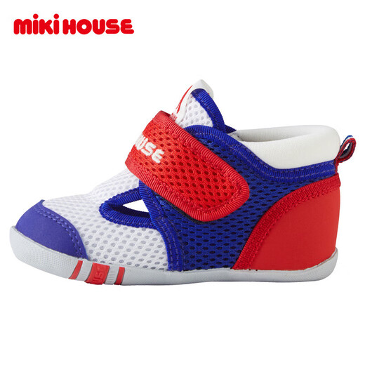 MIKIHOUSE sandals summer toe-toe girls' sandals non-slip breathable mesh baby boy toddler sandals baby shoes blue 13 inner length 13cm