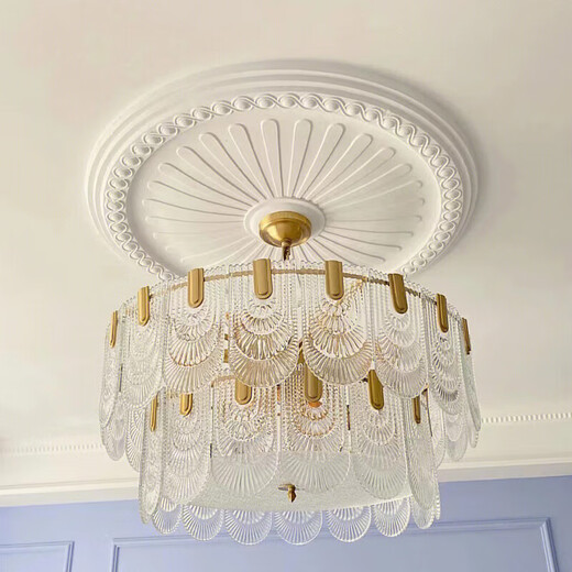
Lamp plate gypsum base round European-style ceiling ceiling decorative line carved combination parquet lantern 0 0mm s7036 diameter 62.2cm