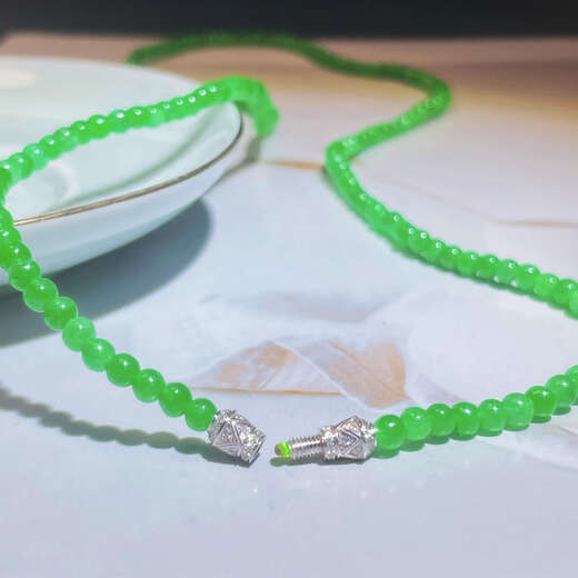 Shaoyu spacer 18K gold inlaid with natural diamond ruby small waist spacer pearl necklace jade bead bracelet accessories 18K gold diamond meteor small waist (screw bead buckle)