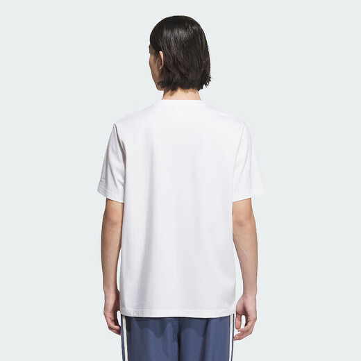 Adidas 3D short-sleeved T-shirt men's 2025 summer new sportswear round neck half-sleeved shirt loose casual top JX2629 2XL