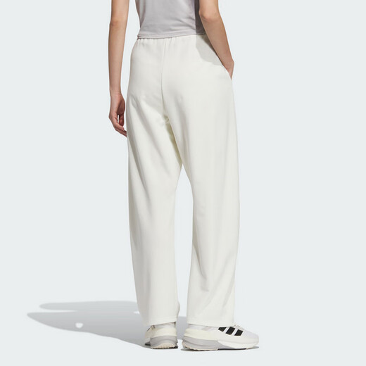 阿迪达斯 （adidas）女裤跑步健身裤子舒适透气休闲裤长裤JZ1583 汉玉白  XL 