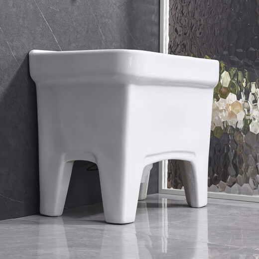 Lefit (lfte) bathroom ceramic mop pool balcony mop trough household Taiwan-controlled large, medium and small mop basin courtyard mop pool 932 Taiwan-controlled drain delivery to home