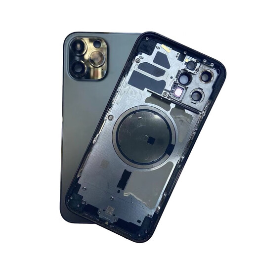 Y is suitable for Apple 12pro rear shell assembly back cover shell 12promax disassembly middle frame original glass shell 12 ProMAX National Bank Blue 95 National Bank Shell