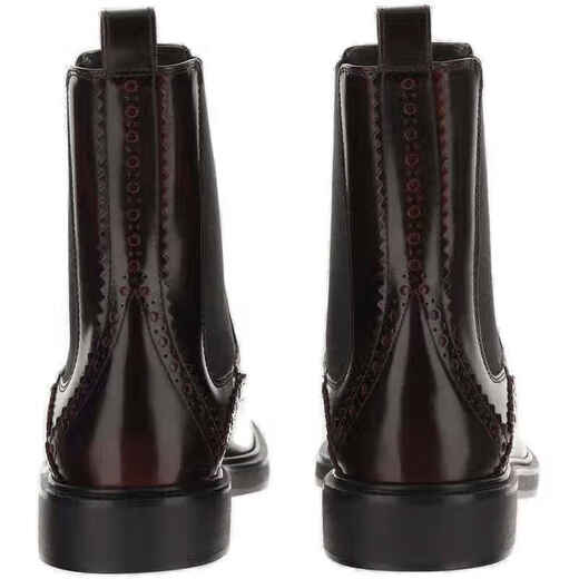 TODS Women's TODS Round Toe Ankle Boots Brown 20 | 37 IT