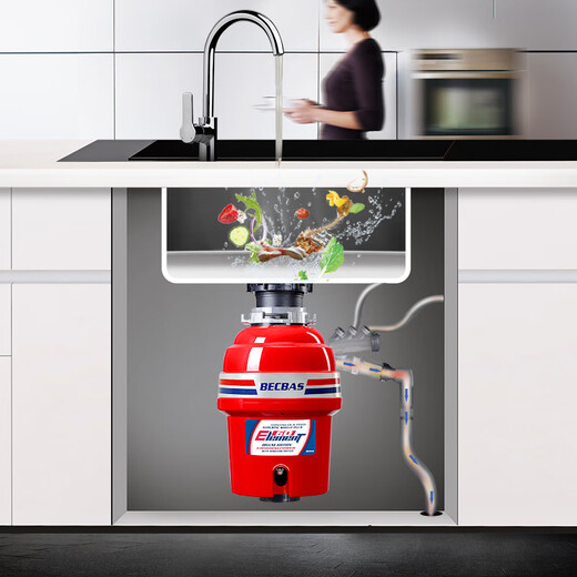 BECBAS food waste disposer E60EVO kitchen waste shredder forward and reverse wireless switch E60EVO